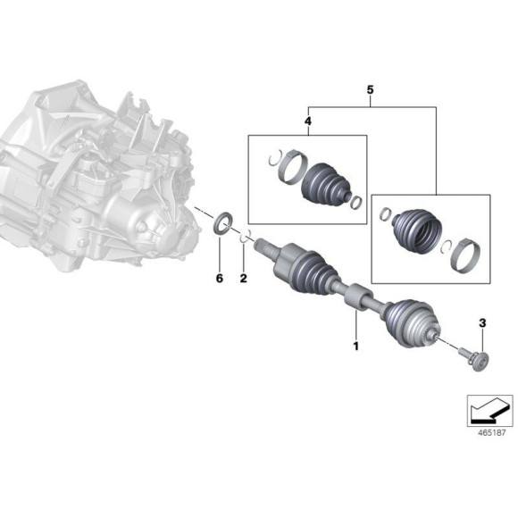 Pierścień zabezpieczający BMW E38 E39 E46 X5 X6 E60 E63 E65 E81 X3 X1 E90 F01 F10 F20 X4 F30 F45 MINI G20 G30 - 33131214961