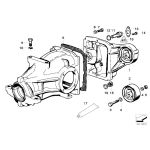 Poduszka mostu dyferencjału BMW E36 compact 316 318i 318ti 323ti - 33171090950