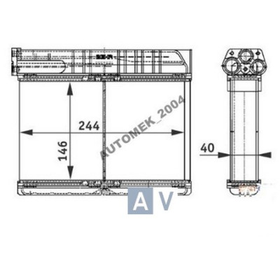 Nagrzewnica BMW E36 318 320 323 325
