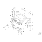 Poduszka gumowa belki wózka tył przednia BMW E46 E85 Z4 318d 320d - 33176770768