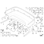 Uchwyt przewodu hamulcowego BMW E31 E36 E39 E46 E53 X5 E60 E61 G05 G06 G07 - 33181181218