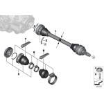 Podkładka półosi BMW E21 E30 E32 E34 E36 E38 E46 E53 X5 E60 E61 E63 E64 E65 E70 E71 X6 E81 E83 X3 E84 X1 E90 E91 F15 F16 - 33207