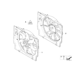 17427801657 Wentylator chłodnicy BMW E60 E61 E60N E61N E63 520d 525d 530d 535d 635d - 17427801657 - Części oryginalne BMW Łódź | Sklep internetowy BMW