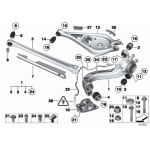 Wspornik uchwyt wahacza tył prawy BMW E36 E46 E83 E53 Z4 X5 X3 316 318 320 323 325 328 330 M3 - 33303411878