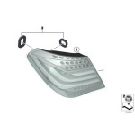 Lampa tylna w błotniku prawa BMW F01 F02 730 740 750 760 - 63217300268