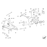 Podkładka mimośrodowa wahacza tył BMW E38 E39 E60 E61 E63 E64 E65 520 523 525 528 530 535 540 550 730 740 645 630 - 33306760592