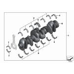 11217580483 Wał korbowy BMW E70 E71 E84 E90 F01 F10 F11 F12 F13 F25 F15 F30 F31 335 435 640 535 135 740 - 11217580483 - Części oryginalne BMW Łódź | Sklep internetowy BMW
