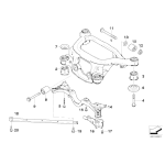 Tuleje belki wózka BMW E46 X3 316 318 320 323 325 330 - 33316770784