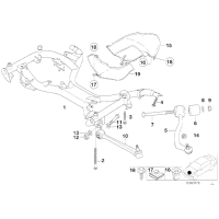 Wahacz przedni dolny prawy BMW E38 725tds 728 730 735 740 750 - 31121142088
