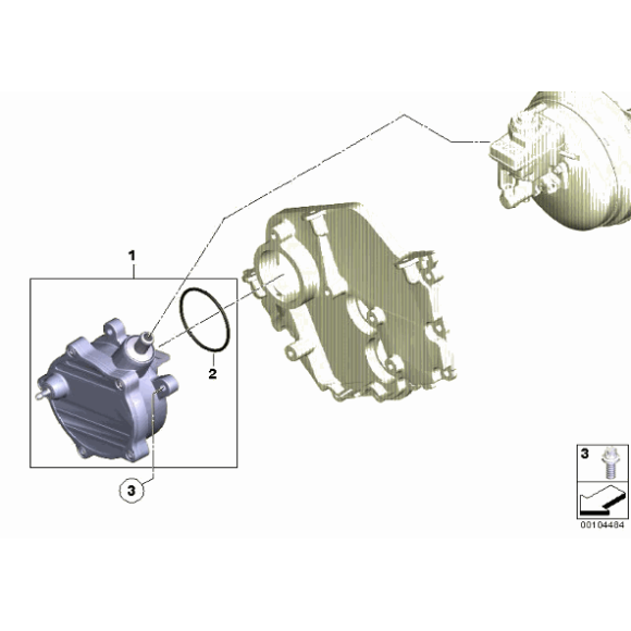 Pompa podciśnieniowa VACUM BMW E53 E60 E61 E65 E70 X5 650i 735i 745i 750i 760i 645i 540i 545i 550i - 11667635657