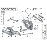 Nakrętka samozabezpieczająca z kołnierzem BMW E39 E60 E61 E63 E64 E65 E70 E71 F15 F16 F85 - 33326760383