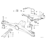 Tuleje wahacza tył BMW E34 E32 E28 E24 - 33329061946