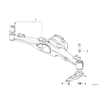 Nakrętka z kołnierzem BMW E30 E32 E34 E36 Z3 - 33331126136