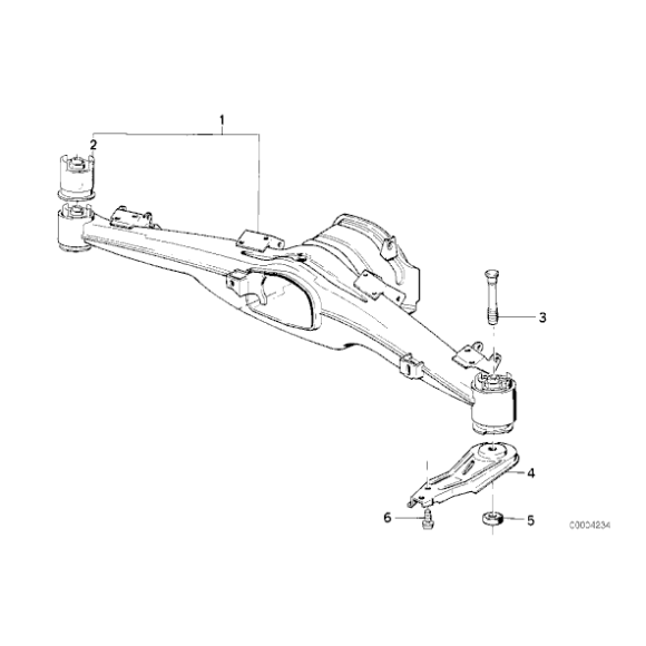 Nakrętka z kołnierzem BMW E30 E32 E34 E36 Z3 - 33331126136