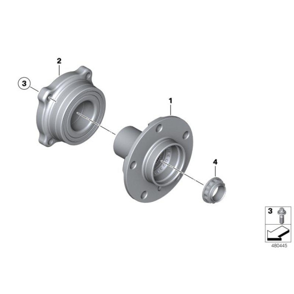 Nakrętka koła tył BMW E39 E60 E38 X5 X3 X6 - 33411133785