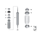 Łożysko amortyzatora tył górna część BMW E81 E87 E90 E91 E93 E92 E88 E84 X1 - 33506771737