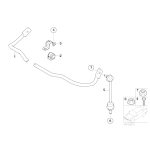 Łącznik stabilizatora tył BMW E65 E66 730d 730i 740i 740d 745d 745i 750i - 33506781538