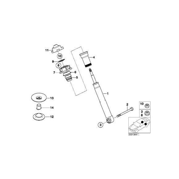 Gniazdo amortyzatora - 33521093416