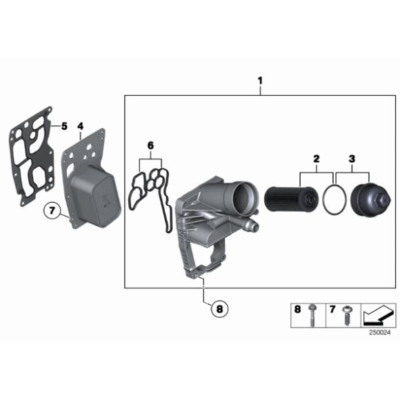 Uszczelki podstawy filtra oleju BMW E84 E90 E91 F01 F07 F10 F11 F12 F13 F16 F20 F21 F25 F30 F31 F34 F36 MINI - 11428580682