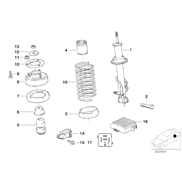 Gniazdo amortyzatora - 33521132088