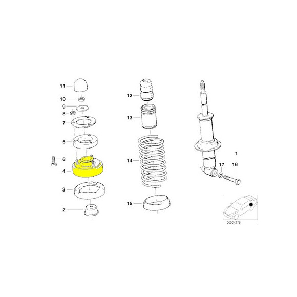 Gniazdo amortyzatora - 33521132270