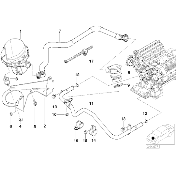 Uszczelka zaworu BMW E31 E34 E36 E38 E39 E46 E53 X5 E85 E86 Z4 Z3 - 11727505259