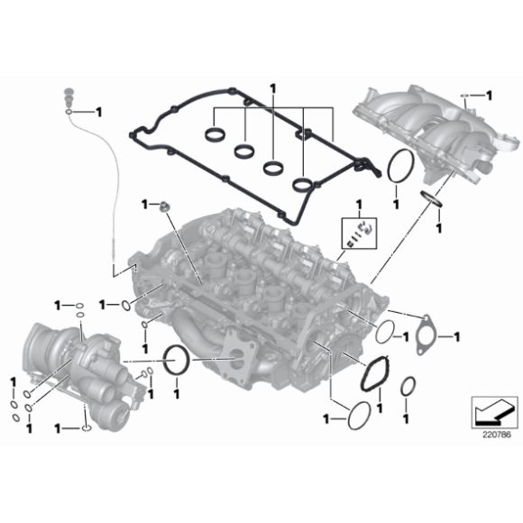 Uszczelka termostatu MINI R55 R56 R57 R58 R59 R60 R61 Cooper One- 11518613803