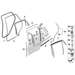 Uszczelka słupka B dól lewa BMW X6 M F16 F86 28iX 35i 35iX 50iX - 51767324751