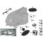 63117400479 Uszczelka reflektora przód lewa BMW F30 F31 316 318 320 328 330 325 335 - 63117400479 - Części oryginalne BMW Łódź | Sklep internetowy BMW