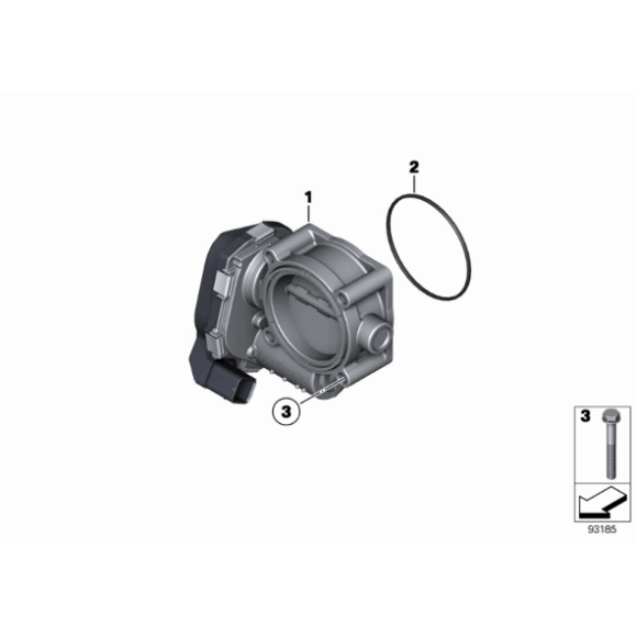 Uszczelka przepustnicy BMW E46 E39 E60 E61 E65 E83 E87 E90 E91 316 318 320 116 118 120 760 520 525 - 13547504728
