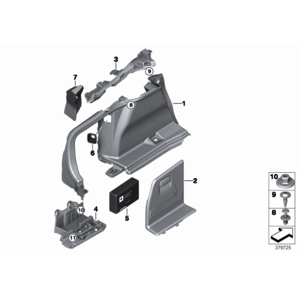 51487370306 Uszczelka poszycia lewa BMW F36 F36N 418 420 425 428 430 435 440 - 51487370306 - Części oryginalne BMW Łódź | Sklep internetowy BMW