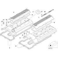 11120001278 Uszczelka pokrywy zaworów BMW E39 M5 Z8 S62 - 11120001278 - Części oryginalne BMW Łódź | Sklep internetowy BMW