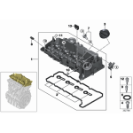 Uszczelka pokrywy zaworów BMW F10N F11N F15 F20 F30 F36 F45 MINI G01 G30 520d 525d 518d 118d 120d 125d 318d 320d - 11128583293
