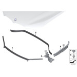 Uszczelka pokrywy silnika tylna BMW F39 X2 F48 X1 F48N - 51767329397