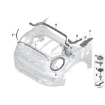 Uszczelka pokrywy silnika przód przednia MINI F55 F56 F57 Cooper One - 51767300559