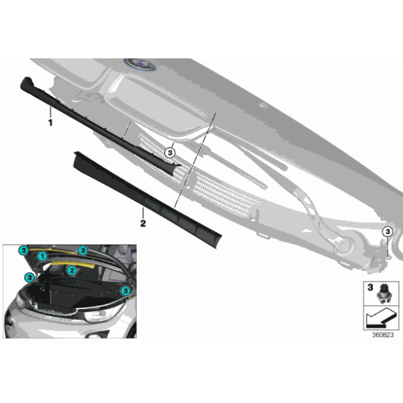 51767299132 Uszczelka pokrywy silnika BMW i3 I01 I01N - 51767299132 - Części oryginalne BMW Łódź | Sklep internetowy BMW