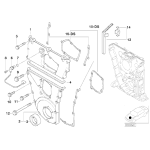 Uszczelka pokrywy rozrządu BMW E30 E36 318is M42 - 11141247837