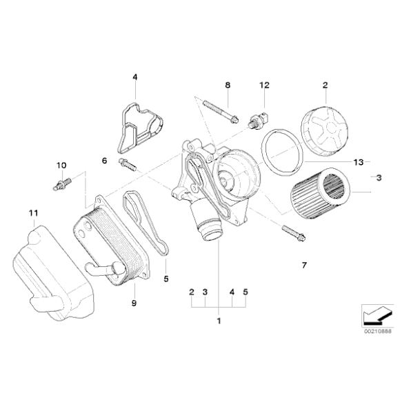 11427537293 Uszczelka podstawy filtra oleju BMW E60 E63 E65 X5 X1 X3 E81 E90 F01 F07 F10 F20 F30 - 11427537293 - Części oryginalne BMW Łódź | Sklep internetowy BMW