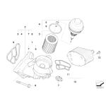 Uszczelka podstawy filtra oleju BMW E39 E38 E46 X5 730d 525d 530d 330d 330xd 3,0d 2,5d M57 - 11422247378