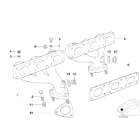 11621744252 Uszczelka kol. wydechowego BMW E36 E39 E38 M52 - 11621744252 - Części oryginalne BMW Łódź | Sklep internetowy BMW