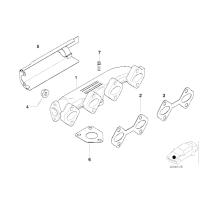 Uszczelka kol. wydechowego BMW E46 E39 E90 E60 E87 X3 X5 E38 730d 520d 525d 530d 318s 320d 325d 330d - 11627798177