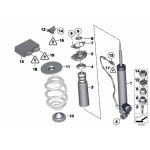 Podkładka sprężyny tył dolna BMW E30 E36 E46 E83 Z3 Z4 316 318 320 323 325 328 M3 - 33531136385