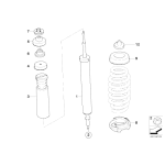 Osłona i odbój tył BMW E90 E92 E87 E81 - 33536767334