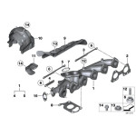 Uszczelka kolektora BMW E60N E61N E71 E81 E83 E84 E87 E90 E91 E92 F01 F07 F10 F11 F20 F30 F45 G01 G11 G30 - 11628576287