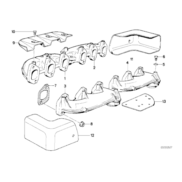 11621708966 Uszczelka kol. wydechowego BMW E31 E32 750i 850i M70 - 11621708966 - Części oryginalne BMW Łódź | Sklep internetowy BMW