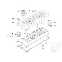 11127831271 Uszczelka pokrywy zaworów BMW E46 M3 Z3 Z4 M - 11127831271 - Części oryginalne BMW Łódź | Sklep internetowy BMW