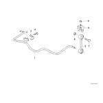 Łącznik stabilizatora tył BMW E30 E36 316 318 320 323 325 328 E28 E24 E23 - 33551126932