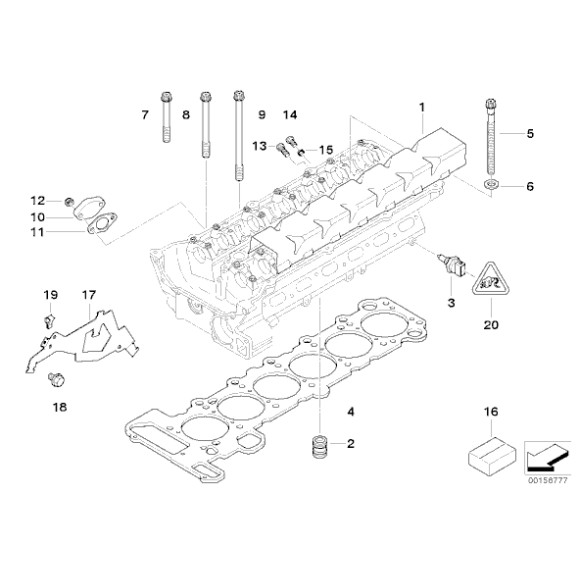 11127501305 Uszczelka głowicy BMW E46 E39 E38 E60 E65 X5 X3 2,0 2,3 2,5 2,8 3,0 M54 - 11127501305 - Części oryginalne BMW Łódź | Sklep internetowy BMW