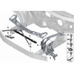 Uszczelka chłodnicy górna BMW F39 F45 F46 F48 MINI F54 F55 F56 F57 F60 - 51647347596