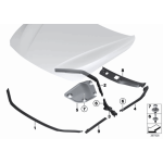 Uszczelka błotnika przód prawy BMW F34 GT 318 320 325 328 330 335 - 51767377914